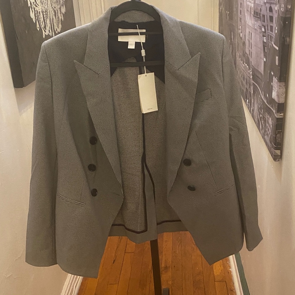 Hugo Boss Charcoal Double-Breasted Blazer